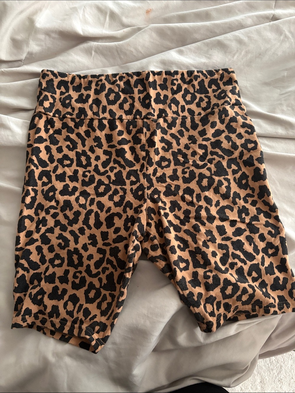 wild fable Leopard Print Bike Shorts - Tan & Black